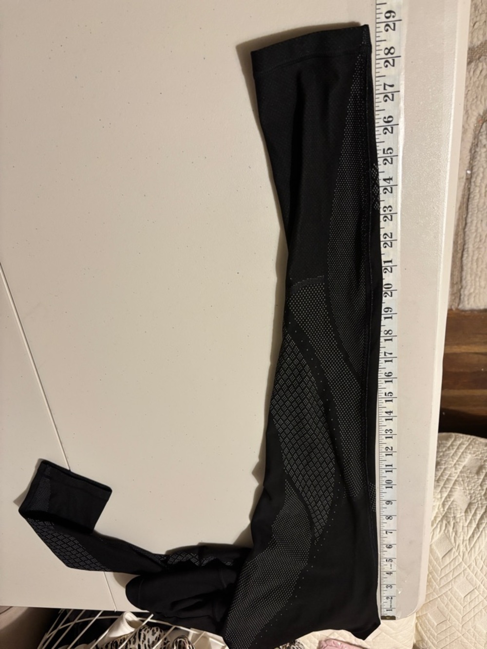 Lululemon High-Rise Mapped Out Black Patterned Performance Leggings Size 6 - Picture 6 of 7